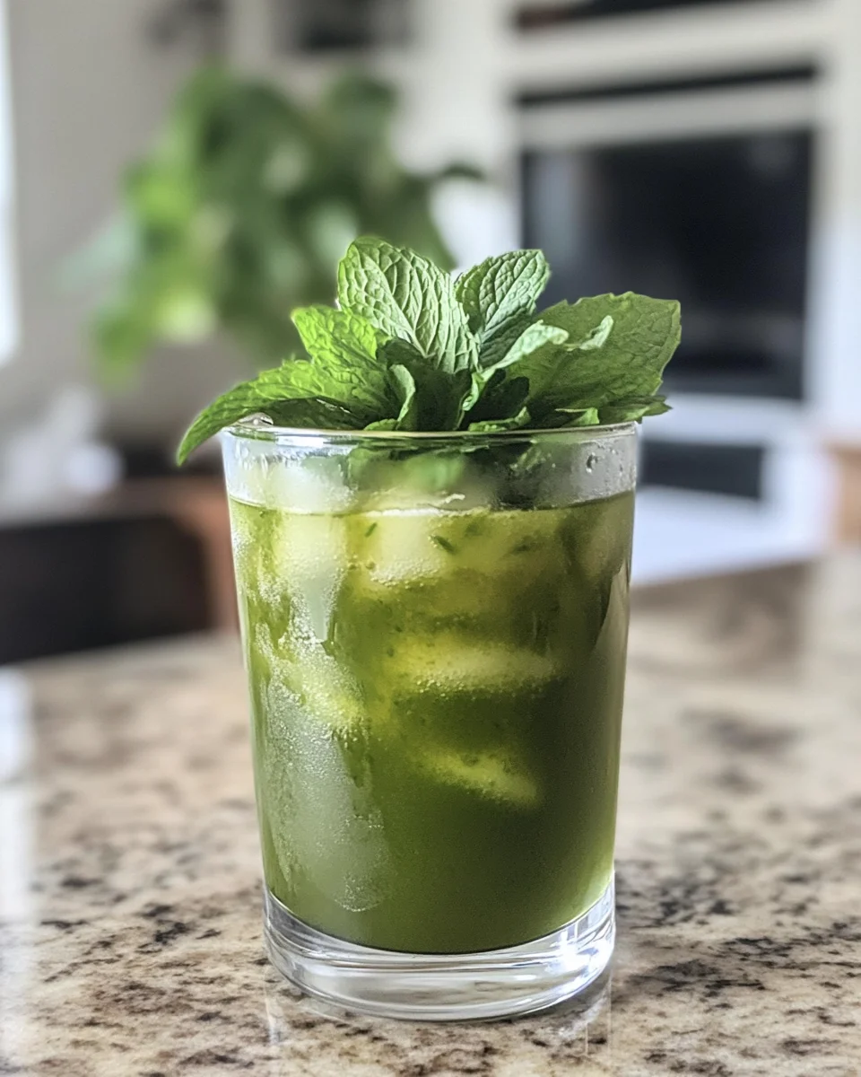 Matcha Mint Iced Tea