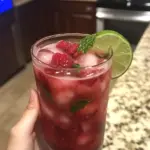Raspberry Lime Sparkler