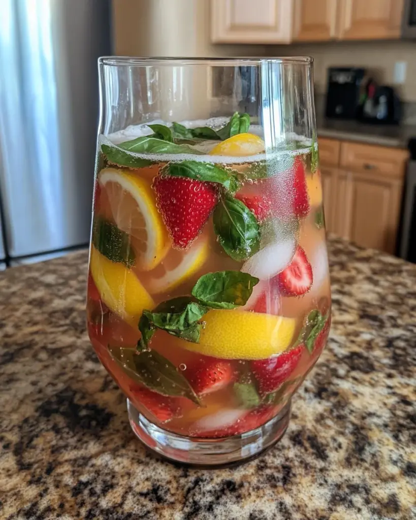Strawberry Basil Lemonade