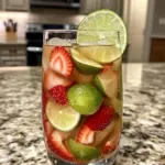Strawberry Lime Mocktail Margarita