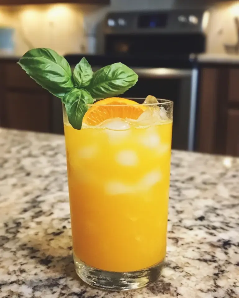 Tangerine Basil Mocktail