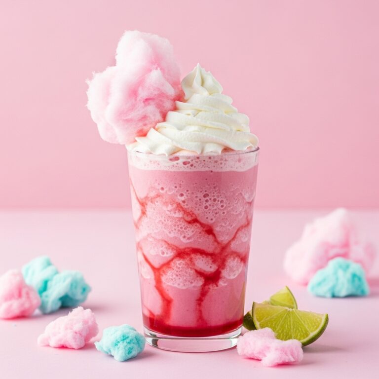 Cherry Lime Cotton Candy Frappe