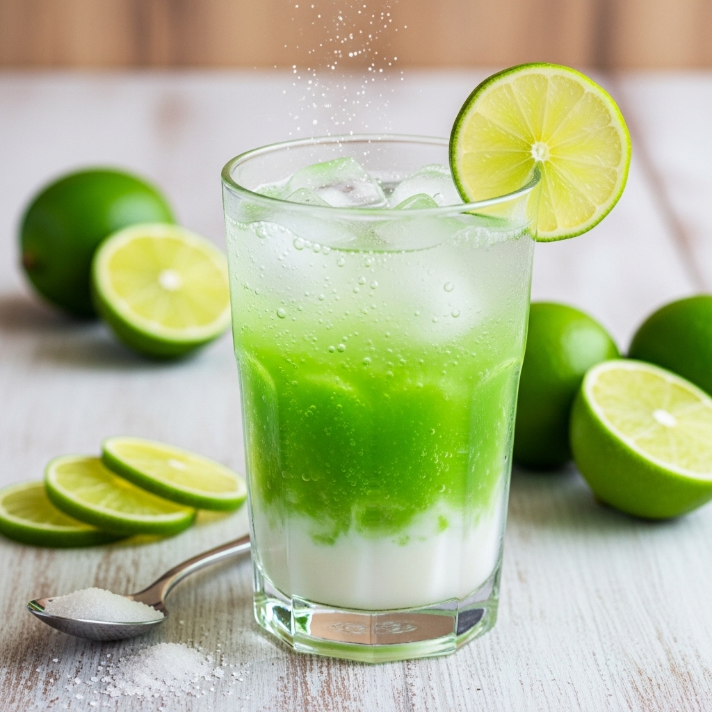 Limeade Dalgona Fizz