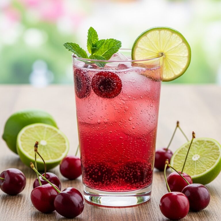 Sparkling Rosé Cherry Limeade