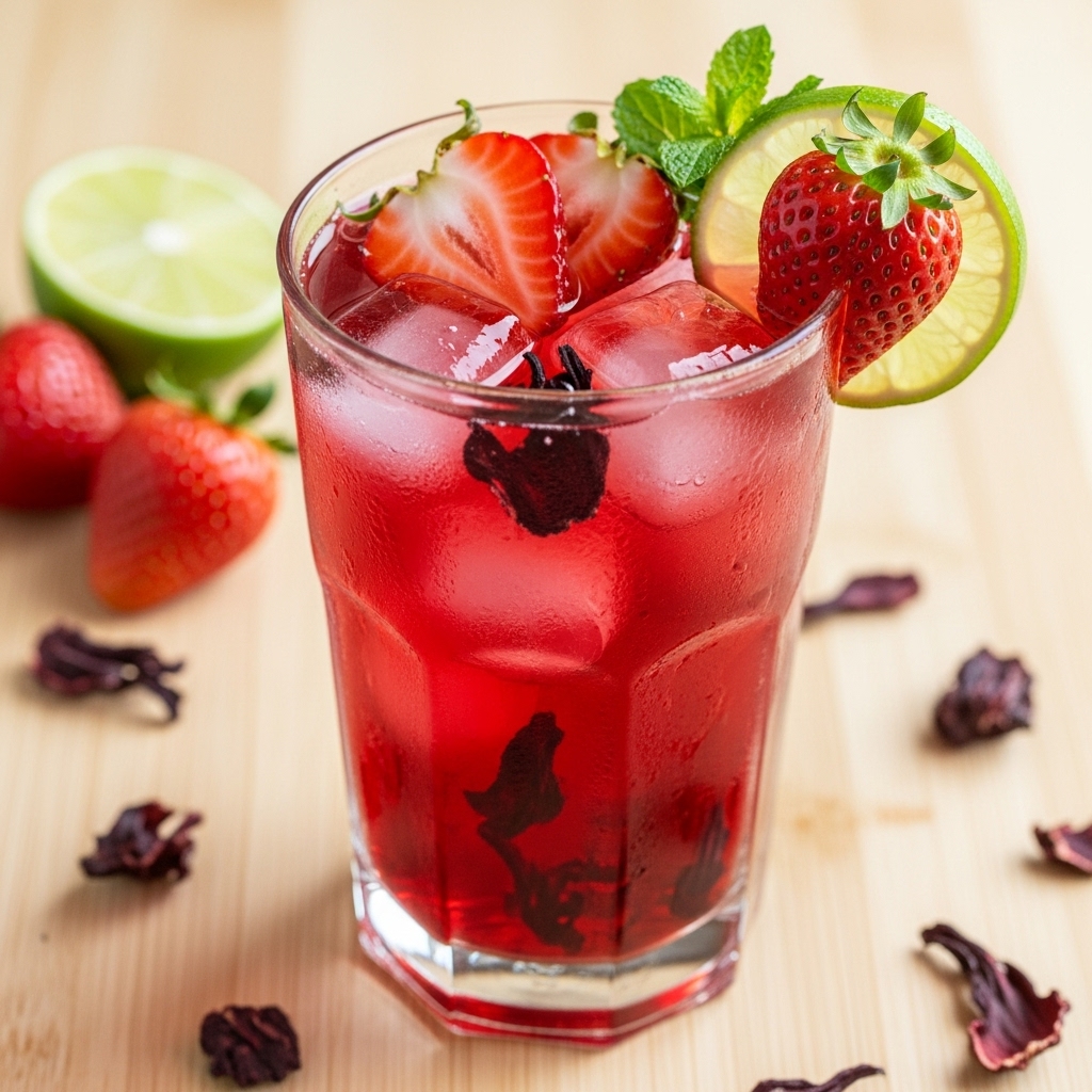 Strawberry Hibiscus Elixir