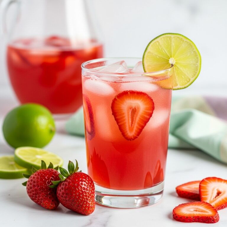 Strawberry Lime Aqua Fresca