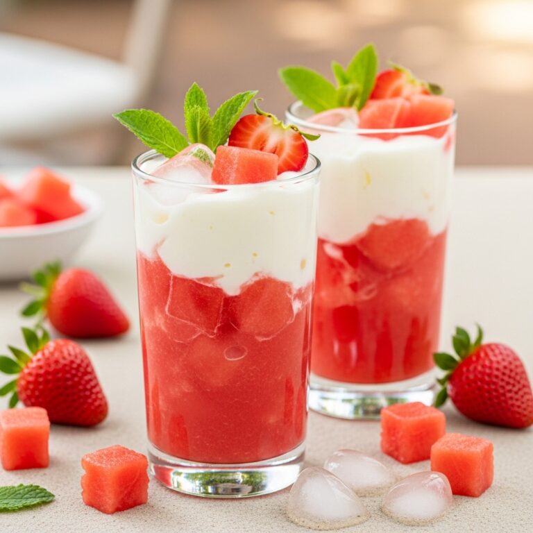 Strawberry Watermelon Whip Float