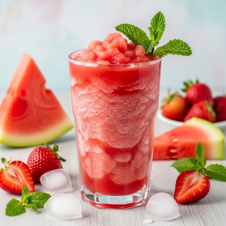 Watermelon Strawberry Frappe Swirl