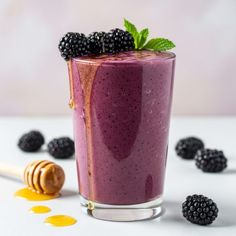 Blackberry Honey Yogurt Smoothie
