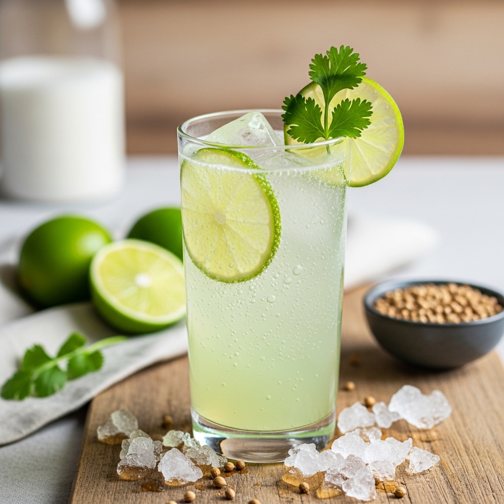 Coriander Lime Probiotic Soda