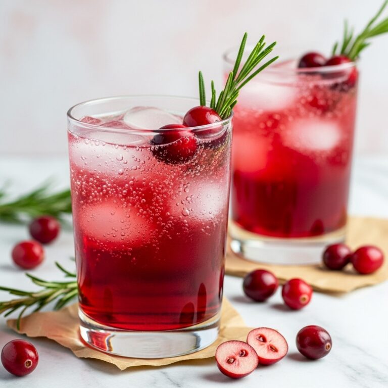 Cranberry Rosemary Herb Soda
