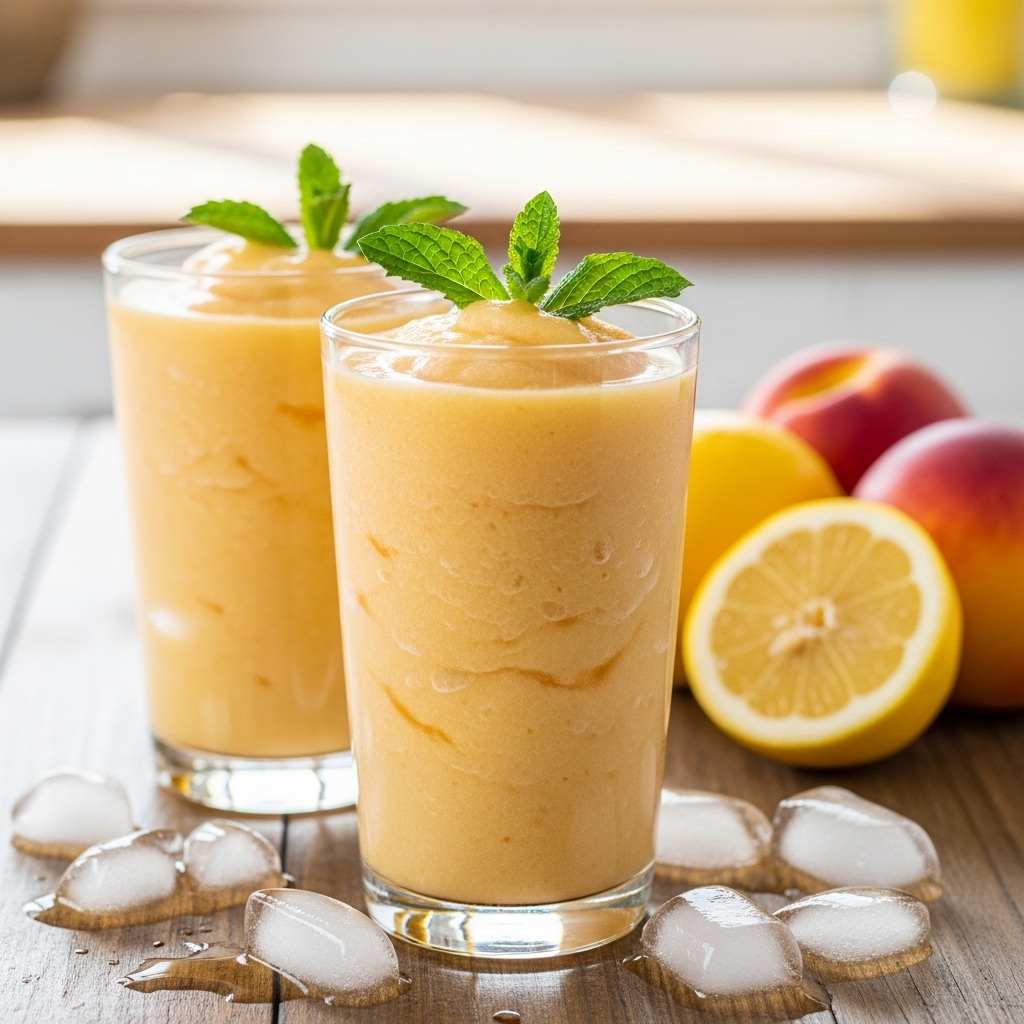 Frozen Peach Lemonade