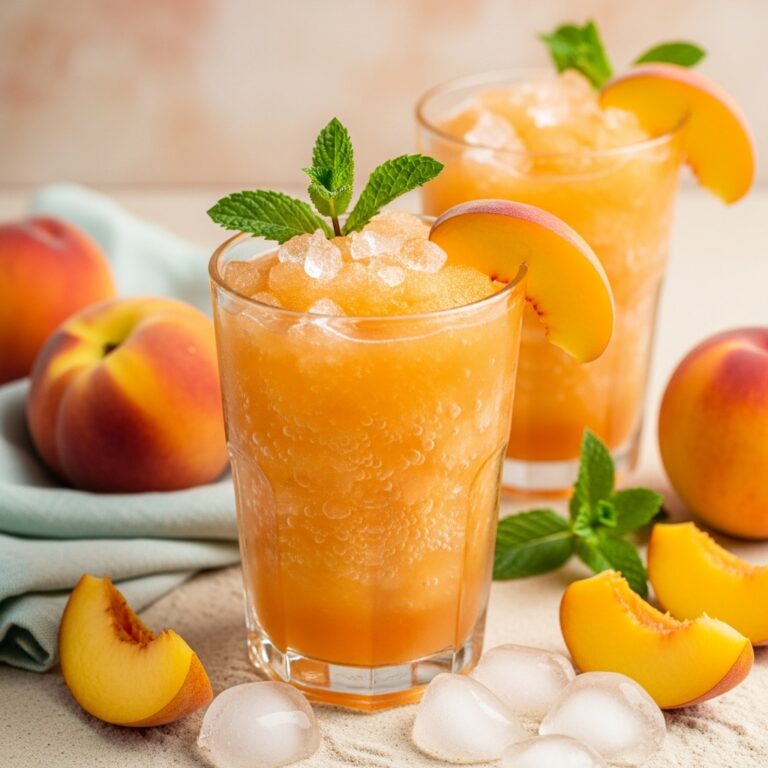 Frozen Peach Lemonade