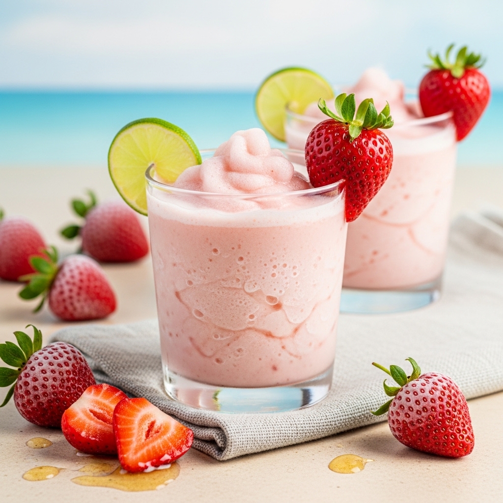 Frozen Strawberry Colada Slush