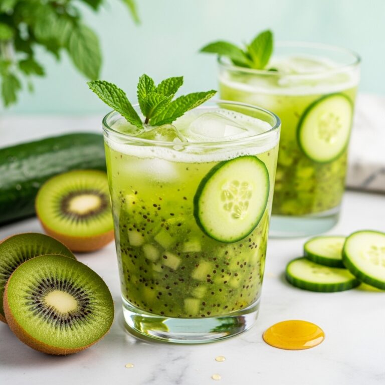 Kiwi Cucumber Mocktail
