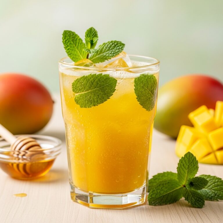 Mango Green Tea Fizz