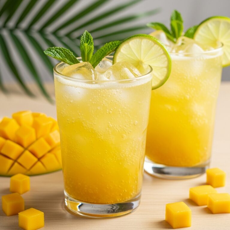 Mango Green Tea Fizz