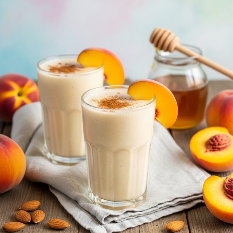 Peach  Coconut Cream Smoothie