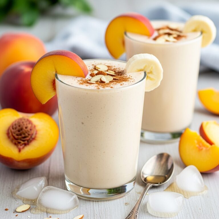 Peach  Coconut Cream Smoothie