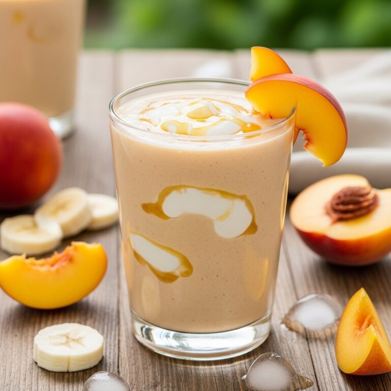 Peach Vanilla Swirl Smoothie