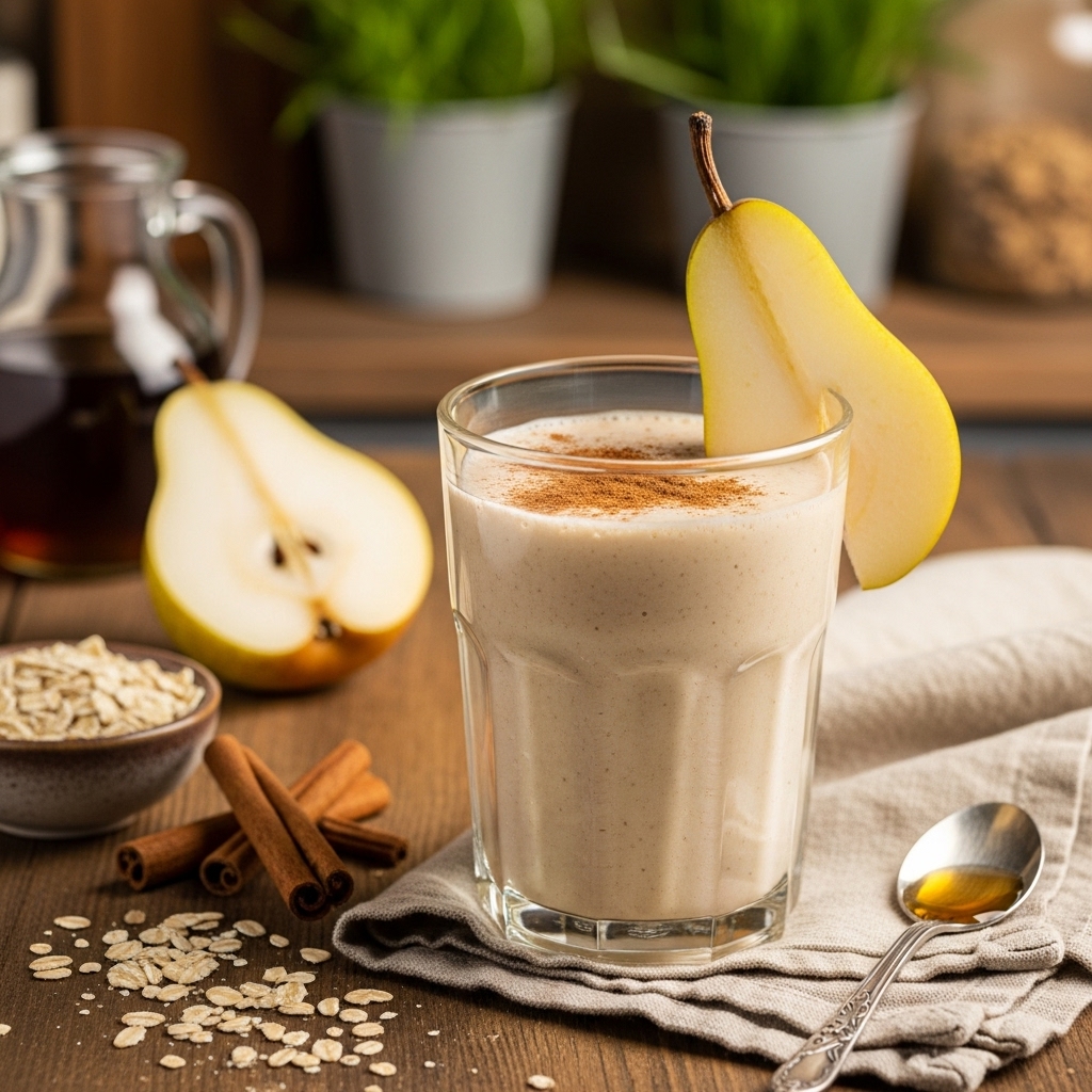 Pear Cinnamon Oat Smoothie