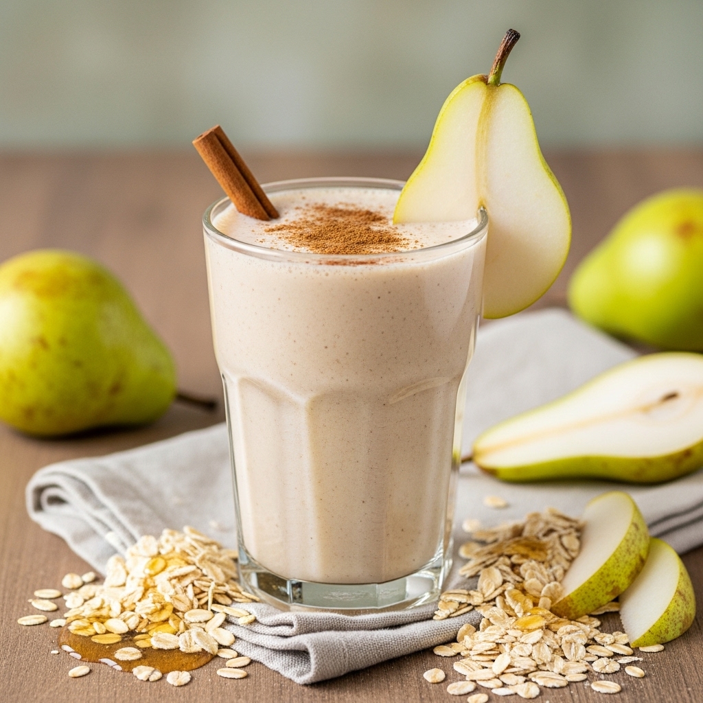 Pear Cinnamon Oat Smoothie