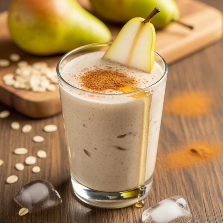 Pear Cinnamon Oat Smoothie