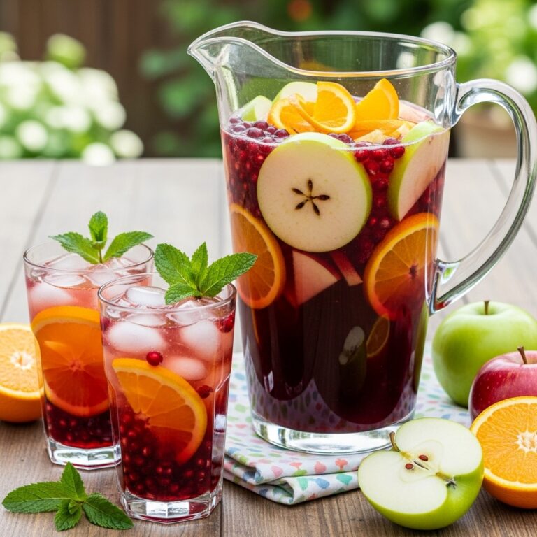 Sparkling Apple Cider Sangria Virgin