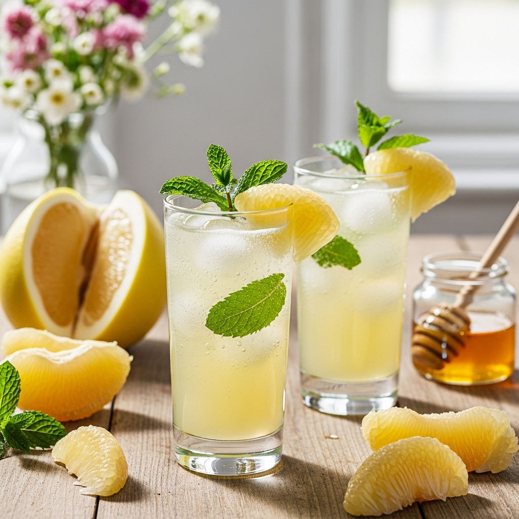 Sparkling Jasmine  Pomelo Tea