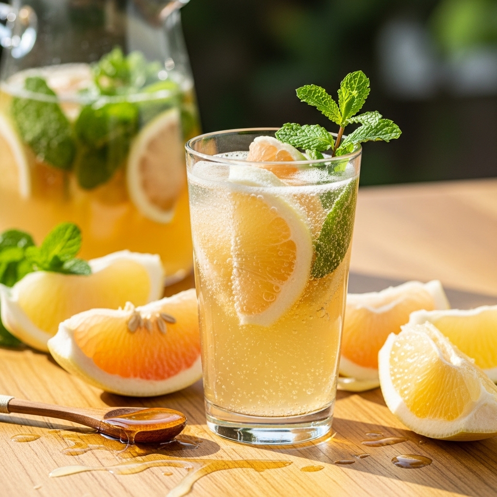 Sparkling Jasmine  Pomelo Tea