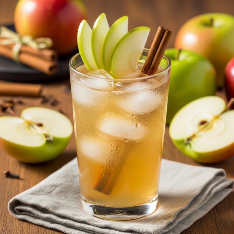 Spiced Apple Core Simple Syrup Drink