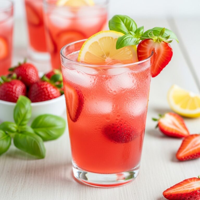 Strawberry Basil Lemonade