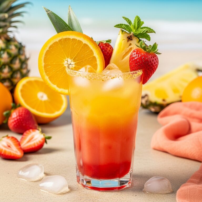 Tropical Punch Mocktail