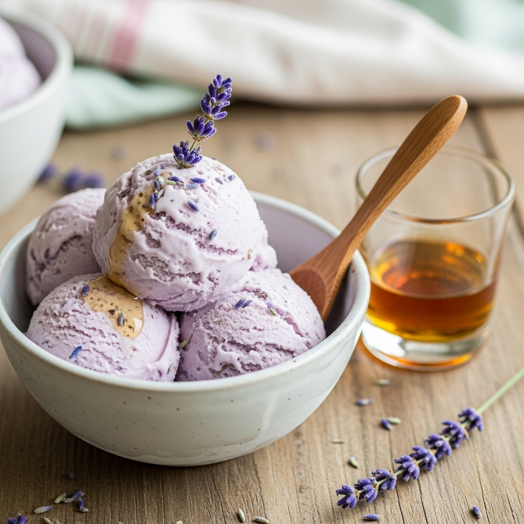 Vegan Lavender Ice Cream