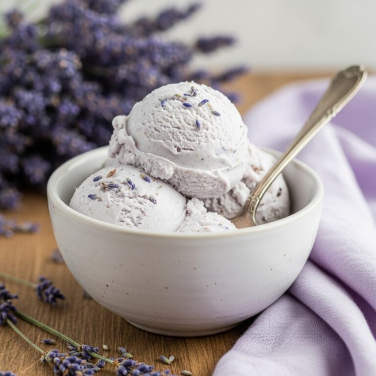 Vegan Lavender Ice Cream